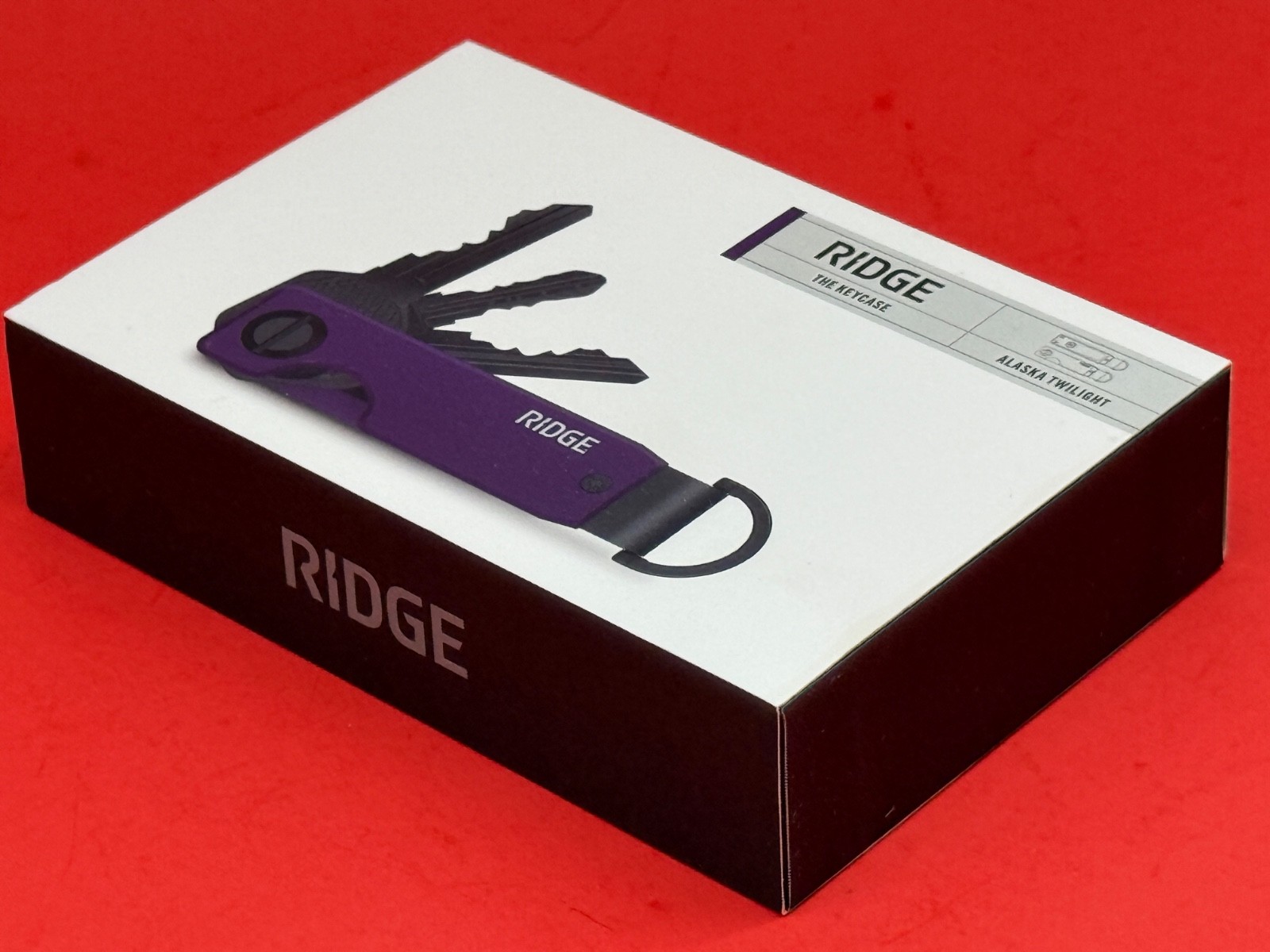 Genuine Ridge Key Case Slim Alaska Twilight Holds 2-6 Keys Aluminum Metal Holder