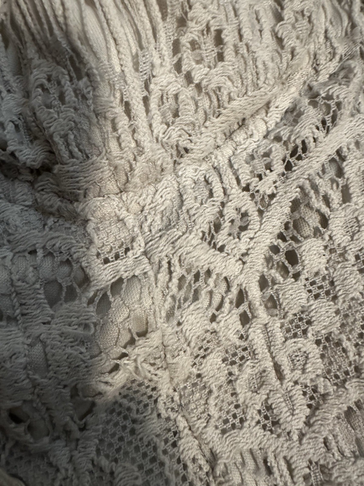 Lily White Lace Corset Crop Top XS Ivory Boho Festival Lace Up Cami Whimsigoth