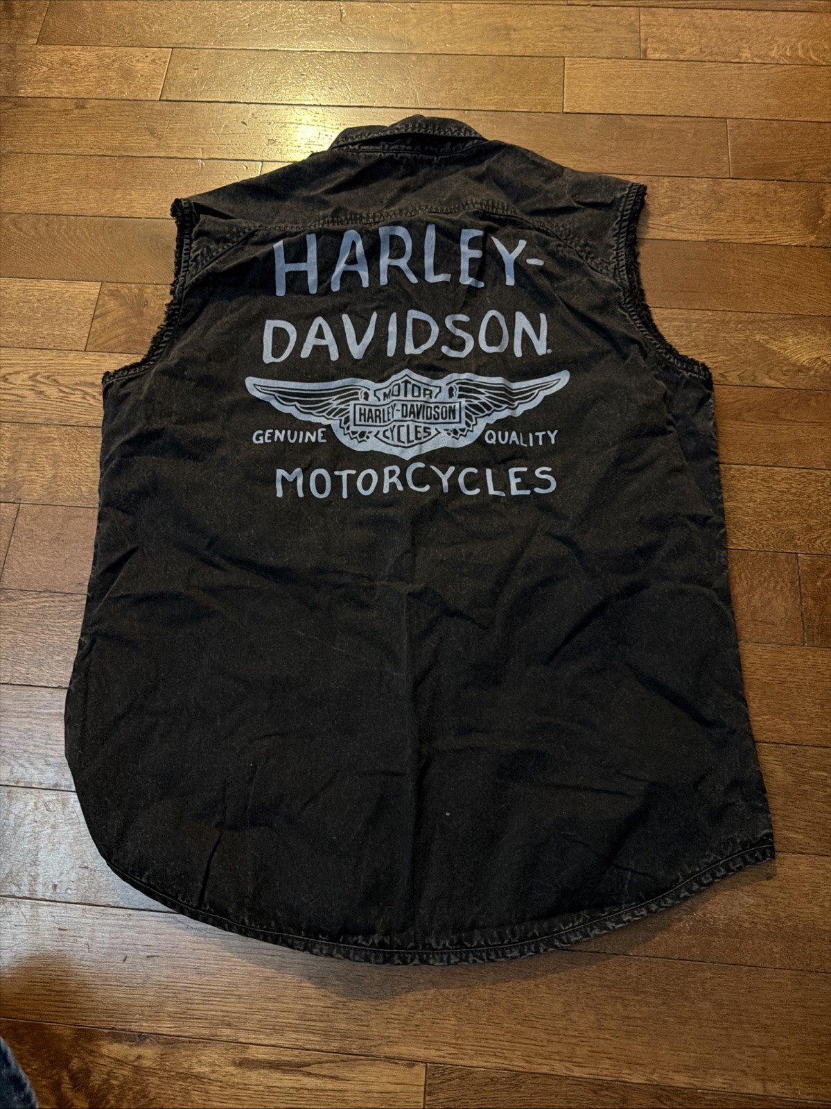 Harley Davidson Men’s Dark Grey Sleeveless Shirt Since 1903 Large