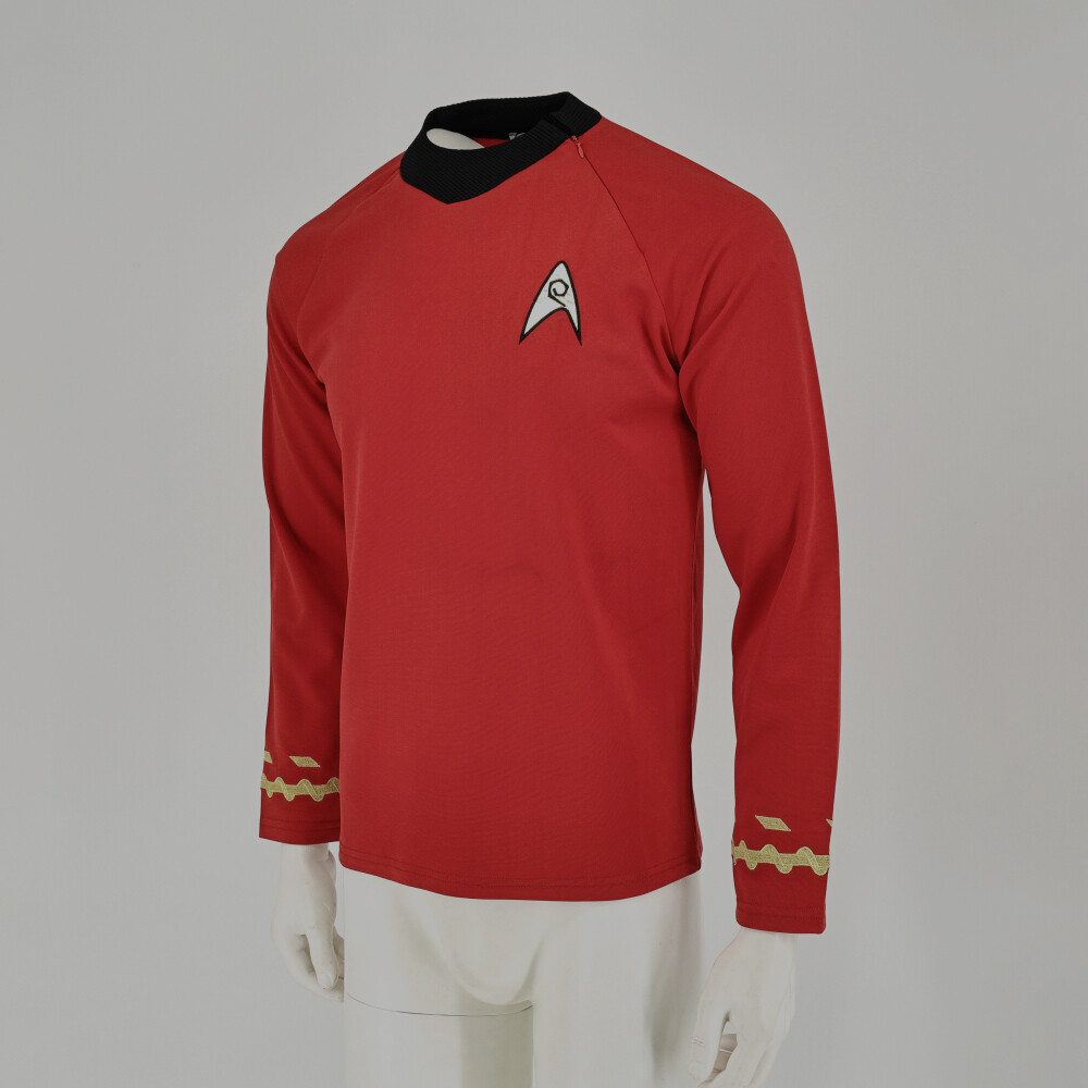 The Original Series Captain Kirk Gold Shirts TOS Spock Blue Red Uniforms Costume