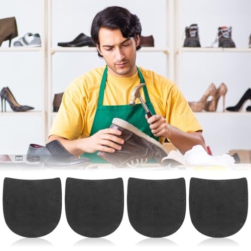 2 Pairs Shoe Repair Rubber Heels, Anti-Slip shoe heel repair kit Cuttable Boot