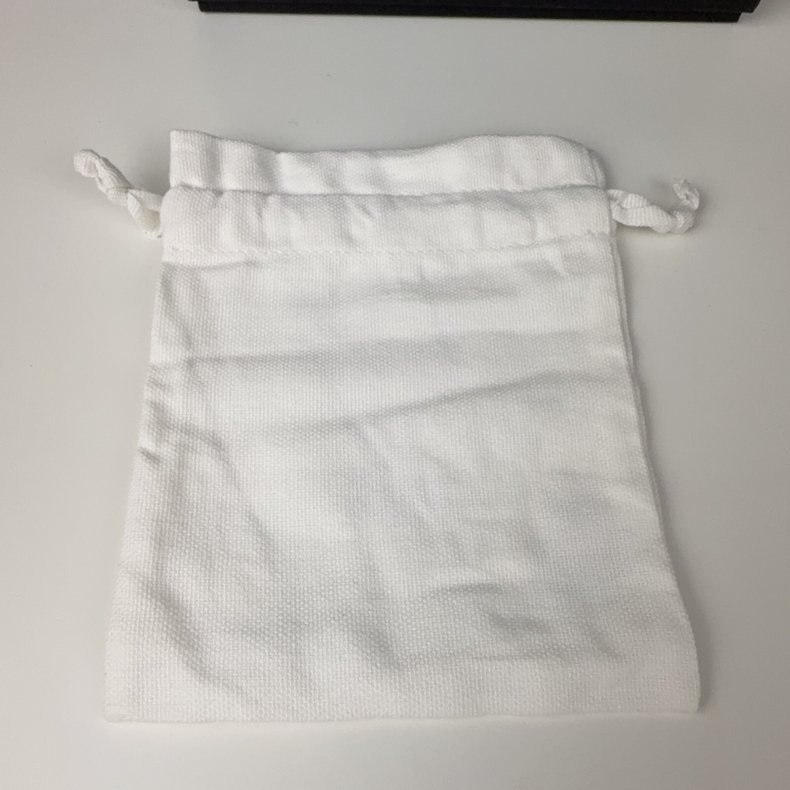 New Christian Dior White Mini Drawstring Cotton Dust Bags Jewelry Storage Pouch