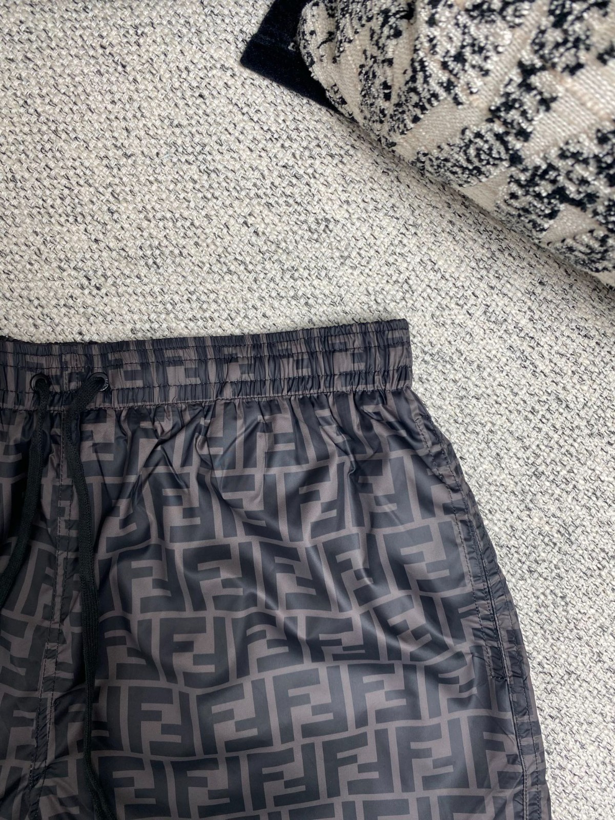 Fendi’s new spring/summer shorts are made of twill mulberry silk, men’s size M.