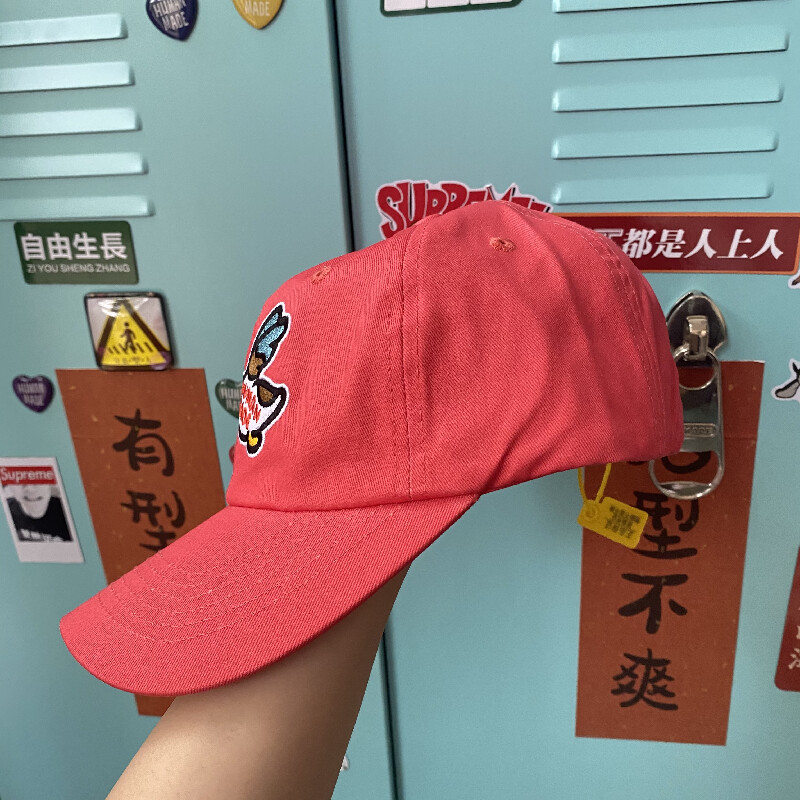 Human Made 21SS 6PANEL TWILL Cap Red Outdoor Hat Cap Unisex