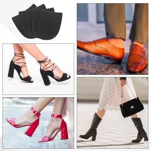 2 Pairs Shoe Repair Rubber Heels, Anti-Slip shoe heel repair kit Cuttable Boot