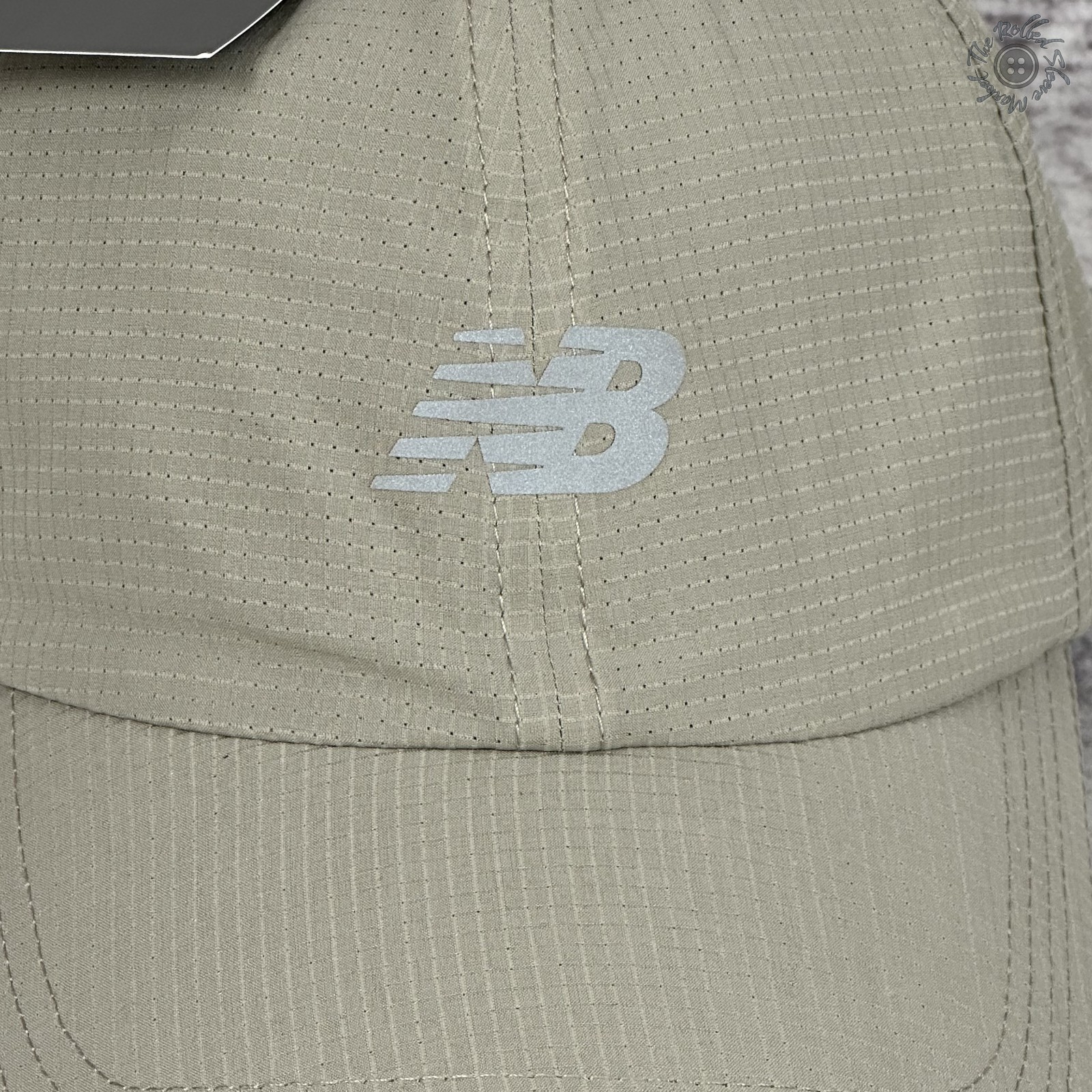 NWT New Balance 6 Panel Performance Hat Cap Adjustable Sea Salt Beige LAH13002