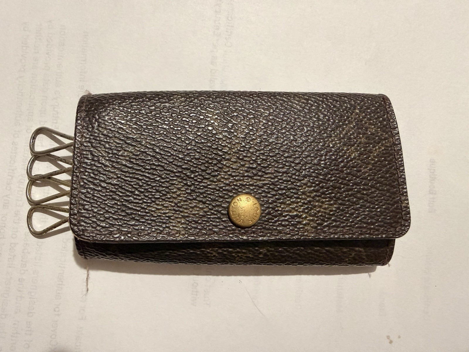Louis Vuitton Monogram Canvas 4 Hooks Key Case Key Accessories RA 0013 France