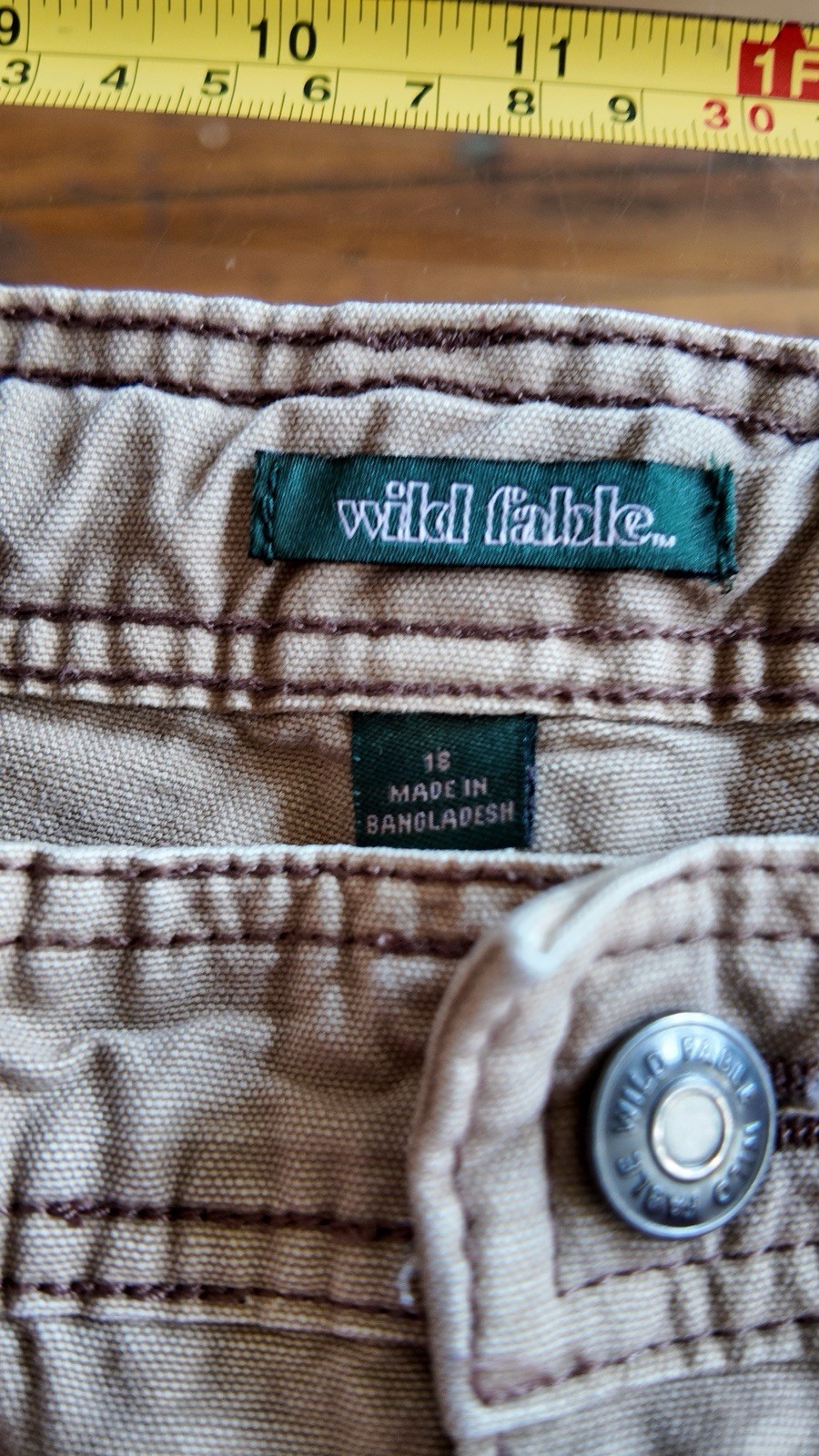 Wild Fable Low Rise Carpenter Pants Size 18 Tan Khaki Utility Skater Y2K Womens