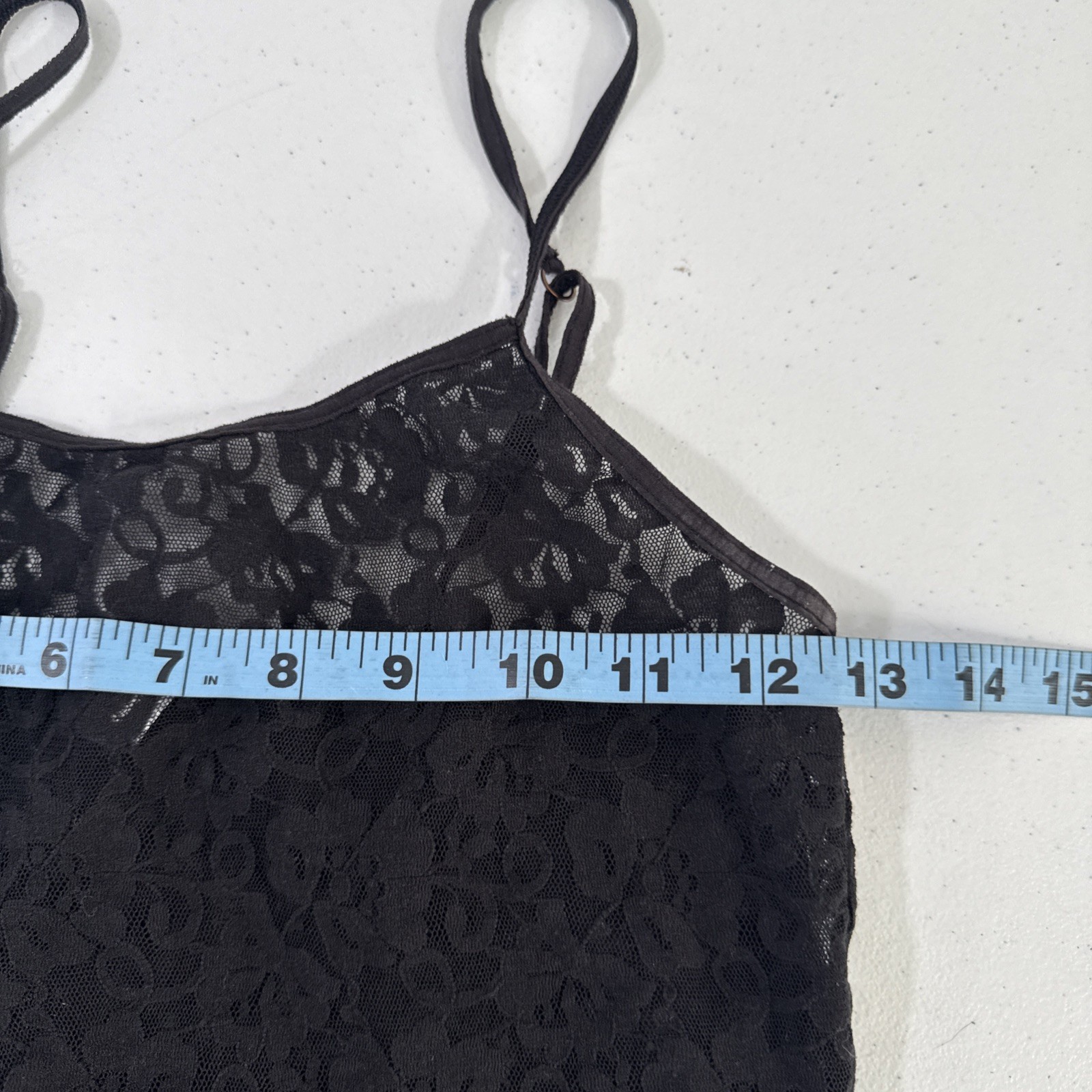 Tank Top Womens M Lace Trim Cami Feminine Bella Swan Dark Fairy Y2K