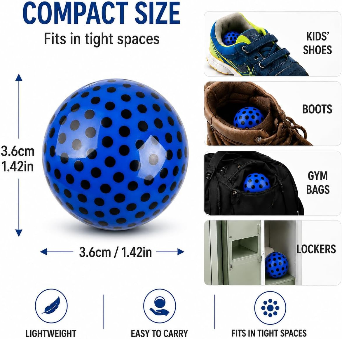 Sneaker Deodorizer Shoe Freshener Balls, Odor Eaters for Shoes Boots Mules, Smel
