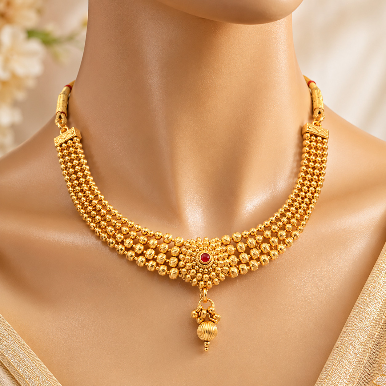 Indian Bollywood Gold Plated Kundan Choker Bridal Necklace Earrings Jewelry Set