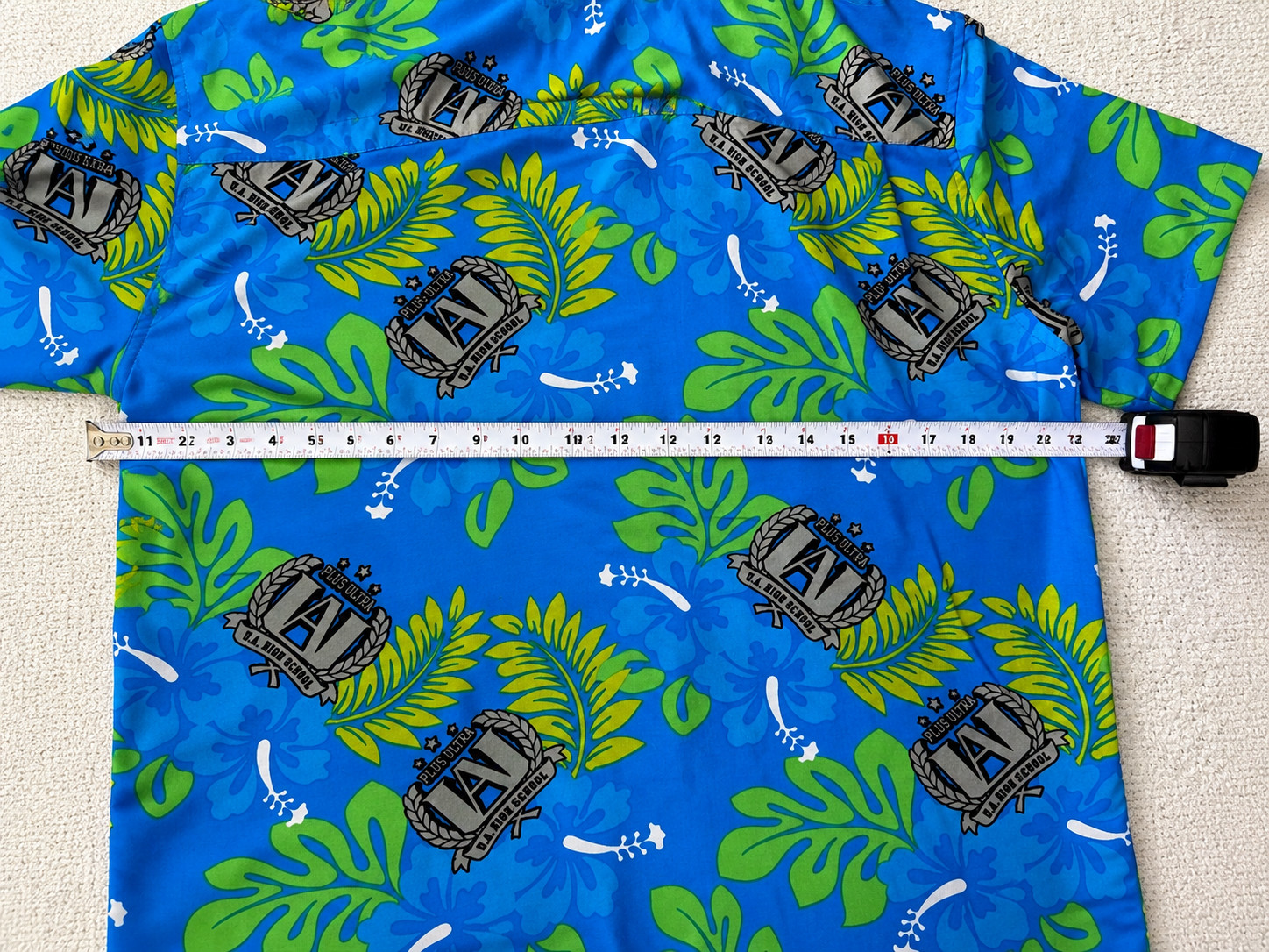 My Hero Academia Hawaiian Shirt Large Funimation Anime Button Up Camp Aloha