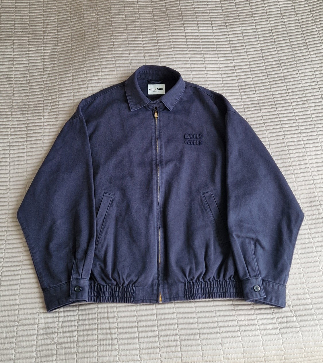 Miu Miu Cotton Gabardine Blouson Jacket – Size IT 42 – Made In Italy