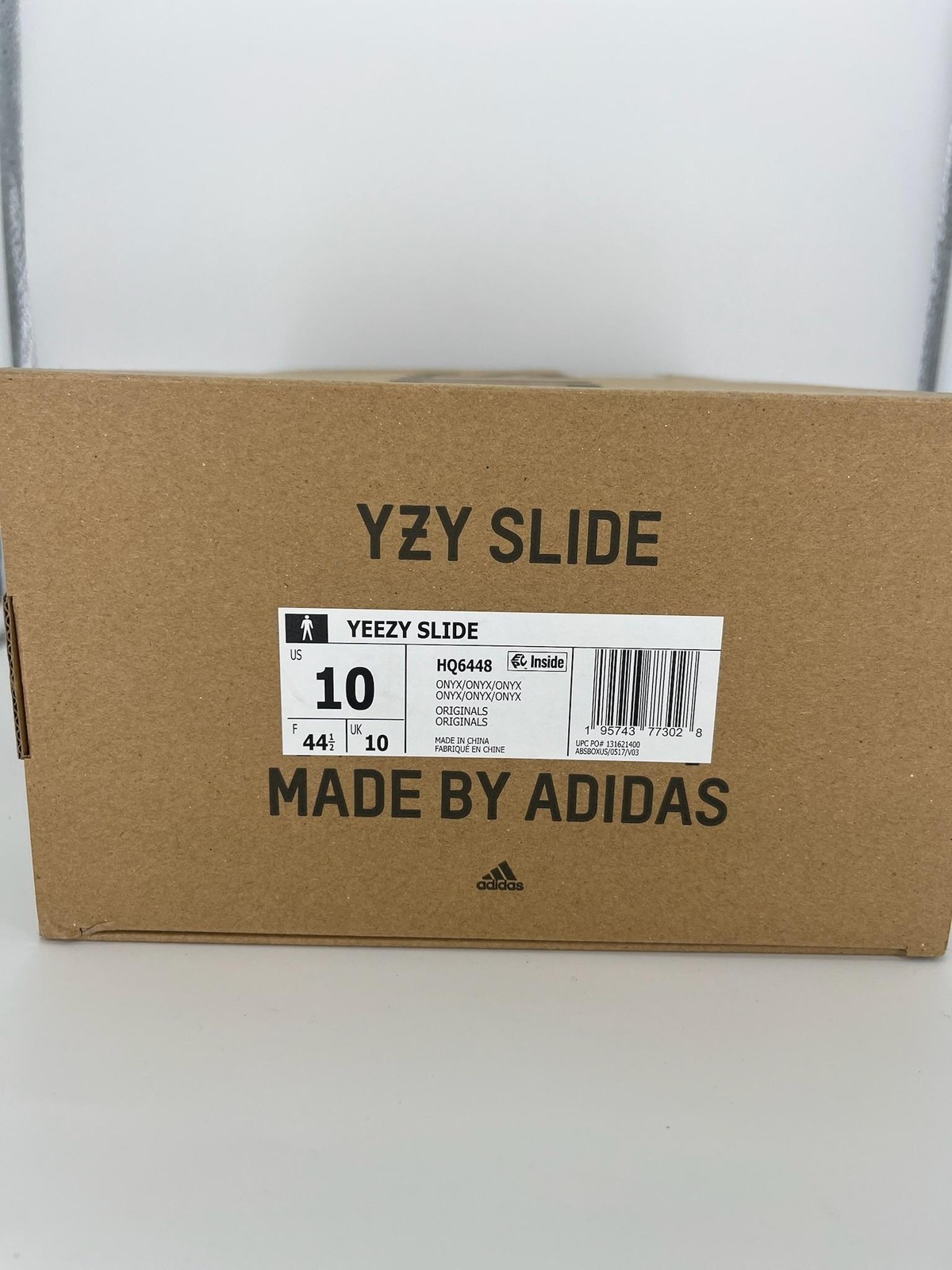 Adidas Yeezy Shoes Mens Size 10 Slide Sandals Onyx HQ6448 New With Box