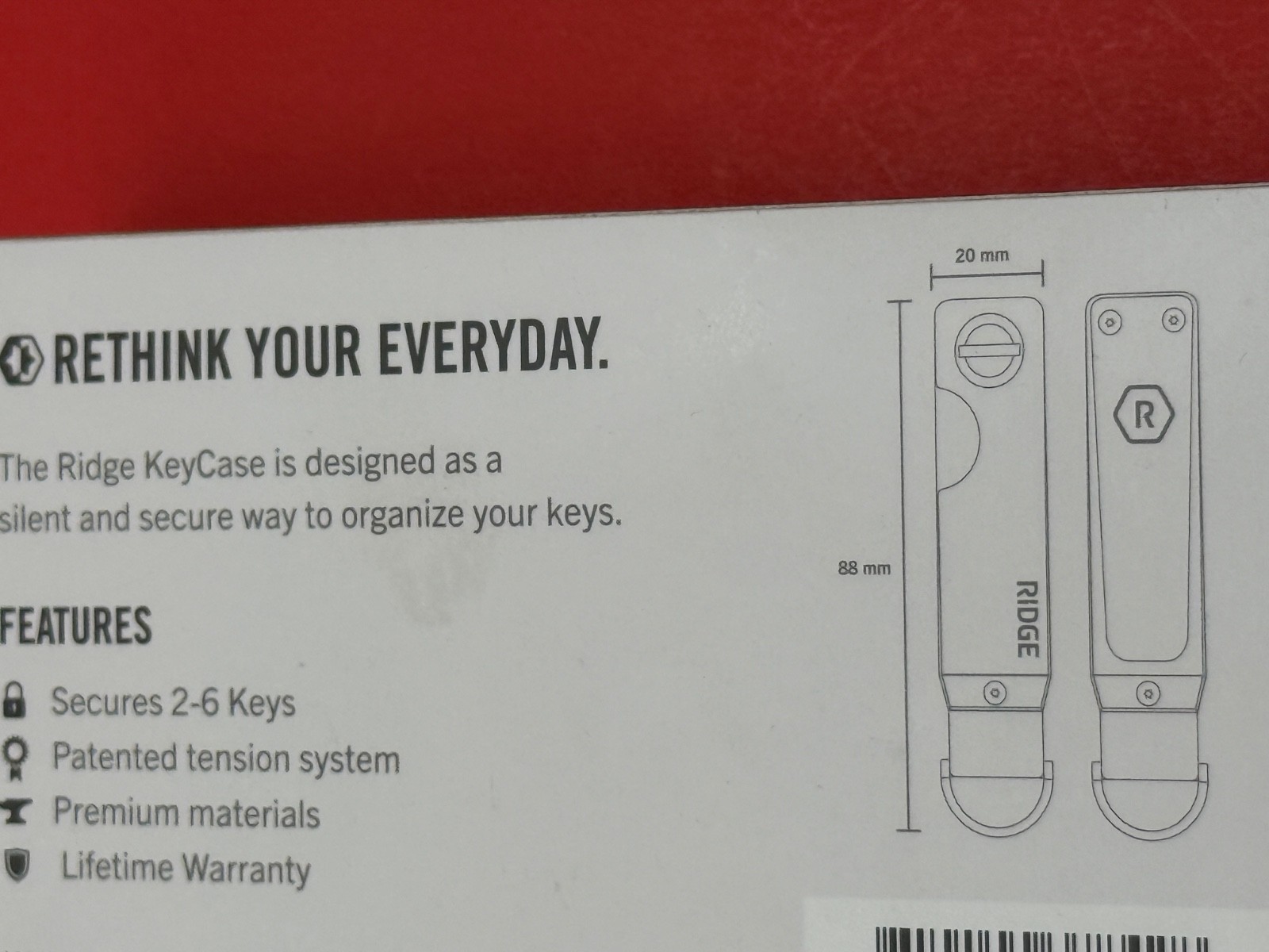 Genuine Ridge Key Case Slim Alaska Twilight Holds 2-6 Keys Aluminum Metal Holder