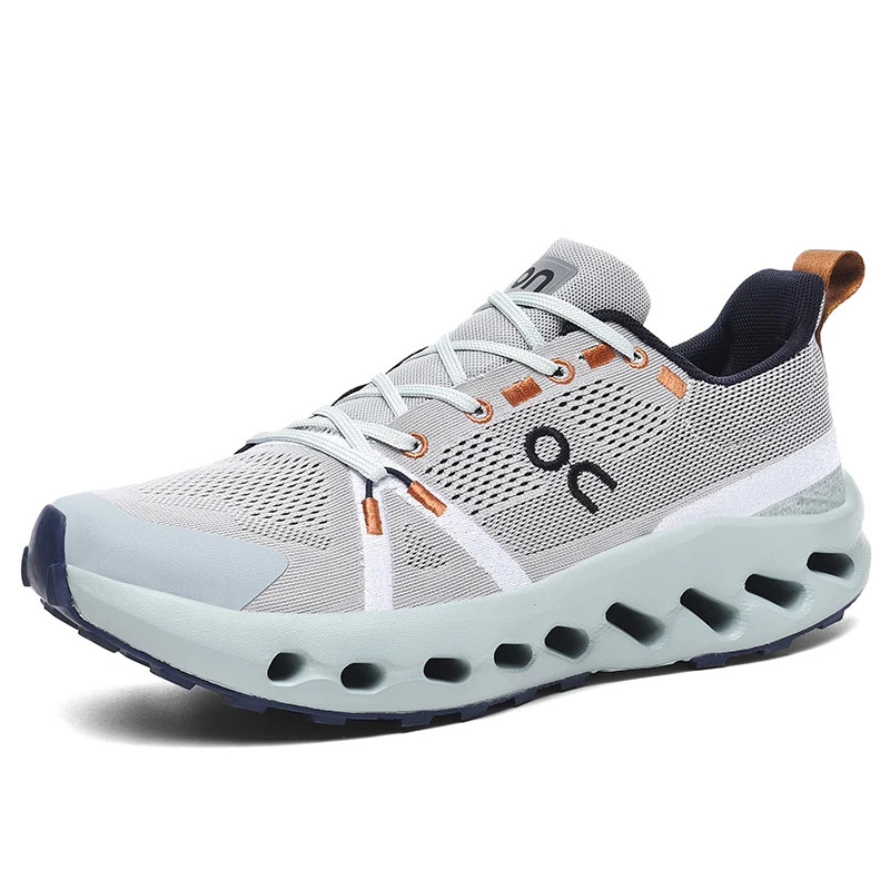 Men’s Track Trail Air Mesh Athletic Shoes Low-top Lace Up Breathable Sneakers