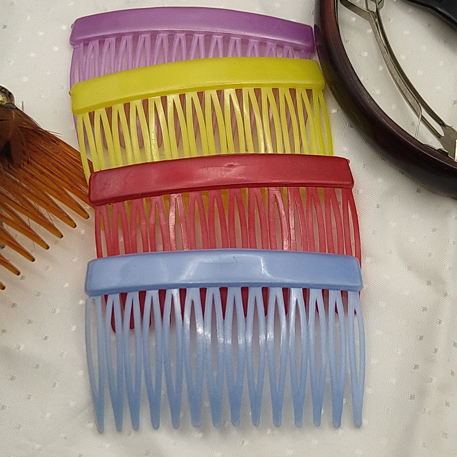 80s Hair Lot Claws Banana Clips Bun Chop Stick Barrette Side Comb Tortoise 30pcs