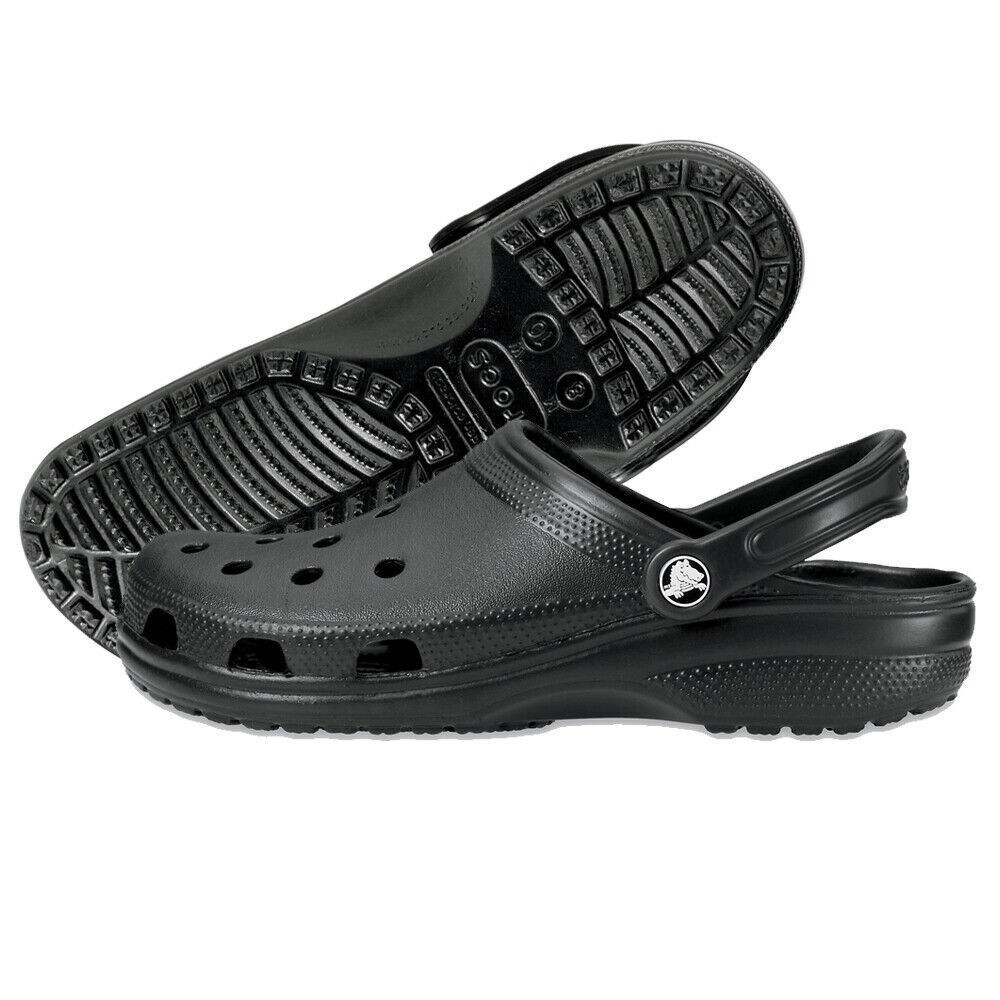 New- Unisex Black/White Cozy Classic Clog Ultra-Light Slip-On Shoes Free Ship