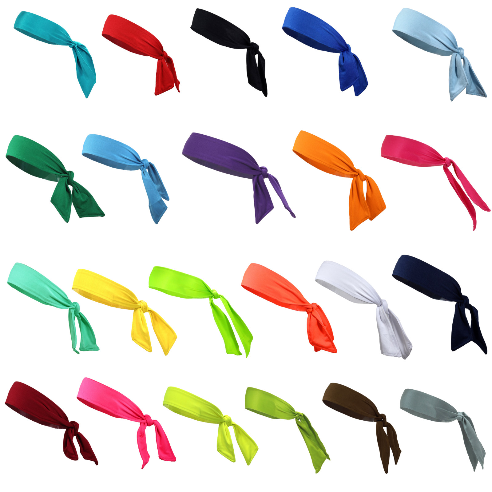 Head Tie Hair Back Band Sports Headband Men Women Ninja Bandana Wrap Sweatband