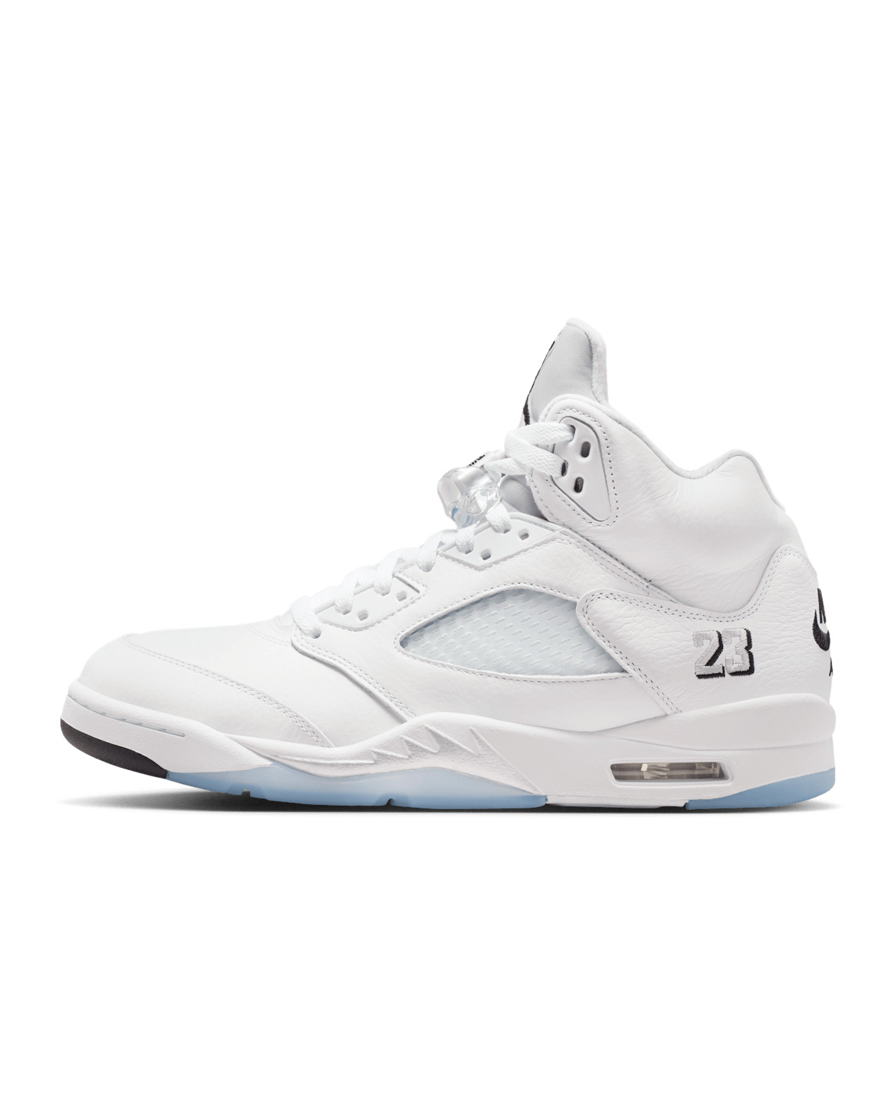 Nike Air Jordan 5 Retro OG White Black Metallic Silver HQ7978-103 Men’s Size NEW