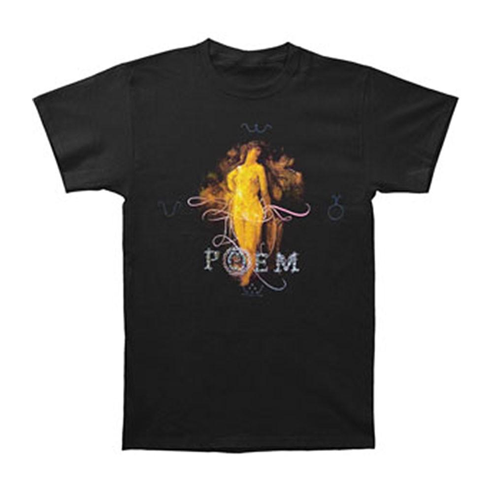 Men’s Delerium Poem T-shirt Medium Black