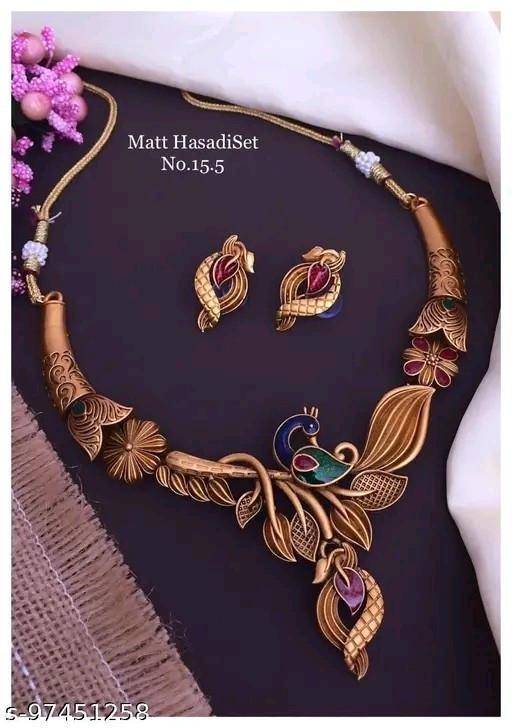 Indian Bollywood Gold Plated Kundan Choker Bridal Necklace Earrings Jewelry Set