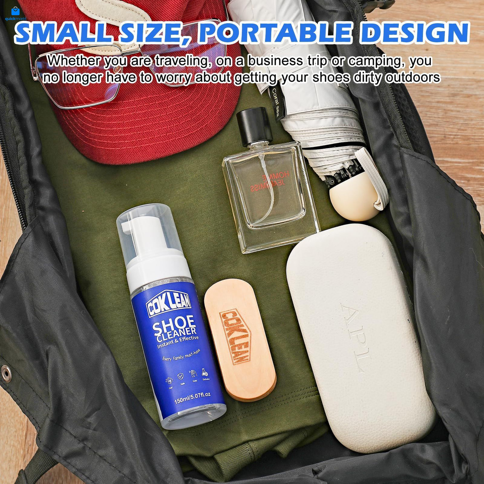 Coklean Foam Shoe Cleaner, White Sneaker Cleaner Kit for Standard, 1 Pack