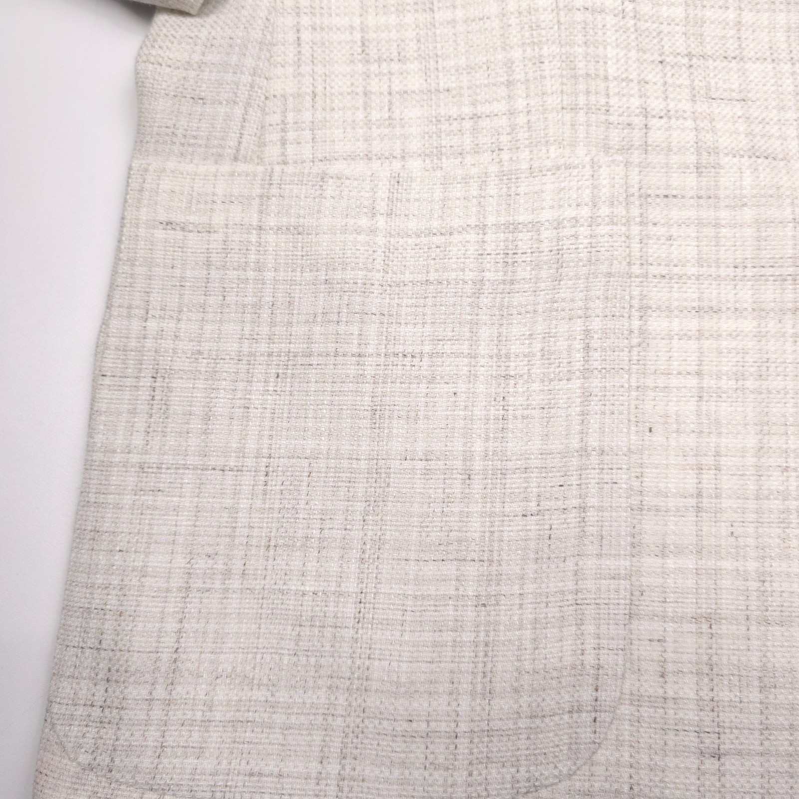 Robert Graham Regal Sport Coat Mens 46R Oatmeal Linen Wool Melange Blazer Jacket