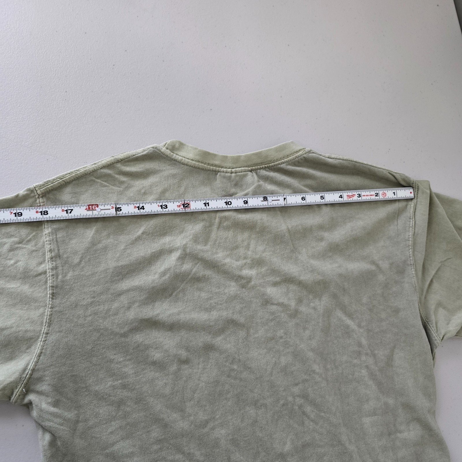 U.S. Apparel Short Sleeve Cotton T-Shirt Women’s M Tan – Green Crew Neck NWT