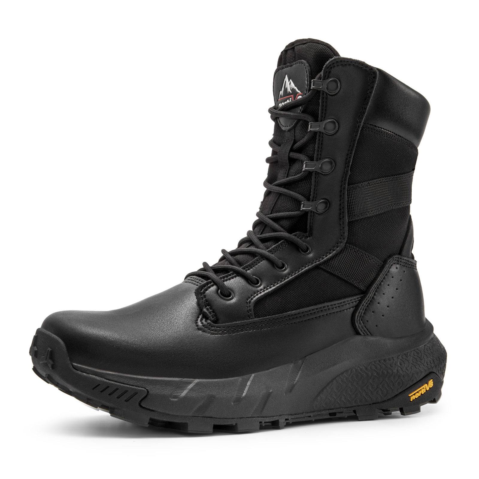 Mens Military Boots Tactical Boots 8 inches Hiking Side Zipper Combat Boots