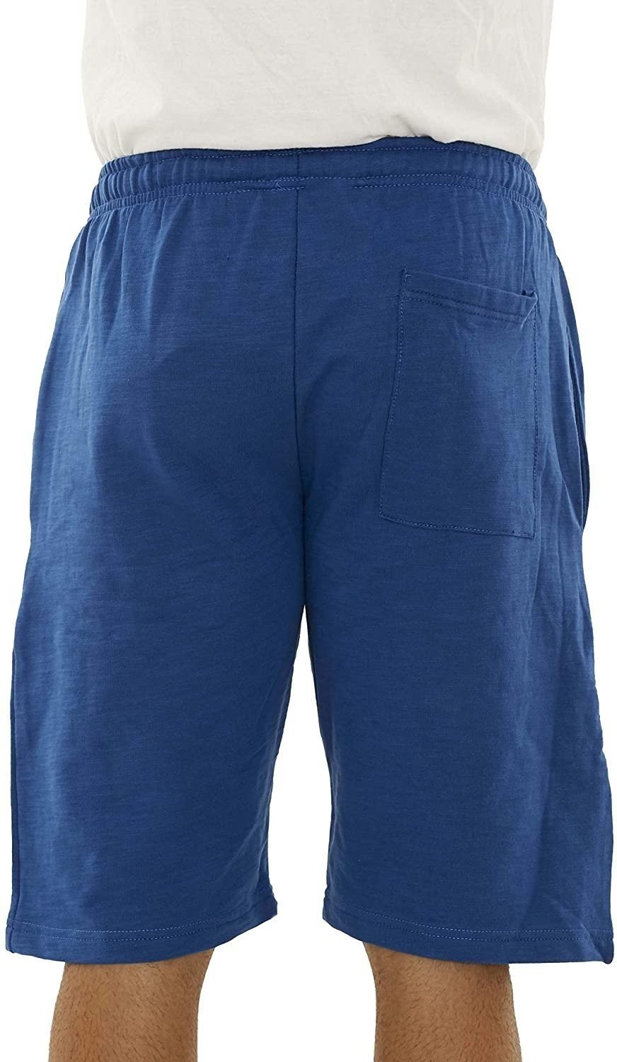 Republic Blue Men’s Sweat Shorts Fleece Cotton Jogger Gym Shorts with Pockets