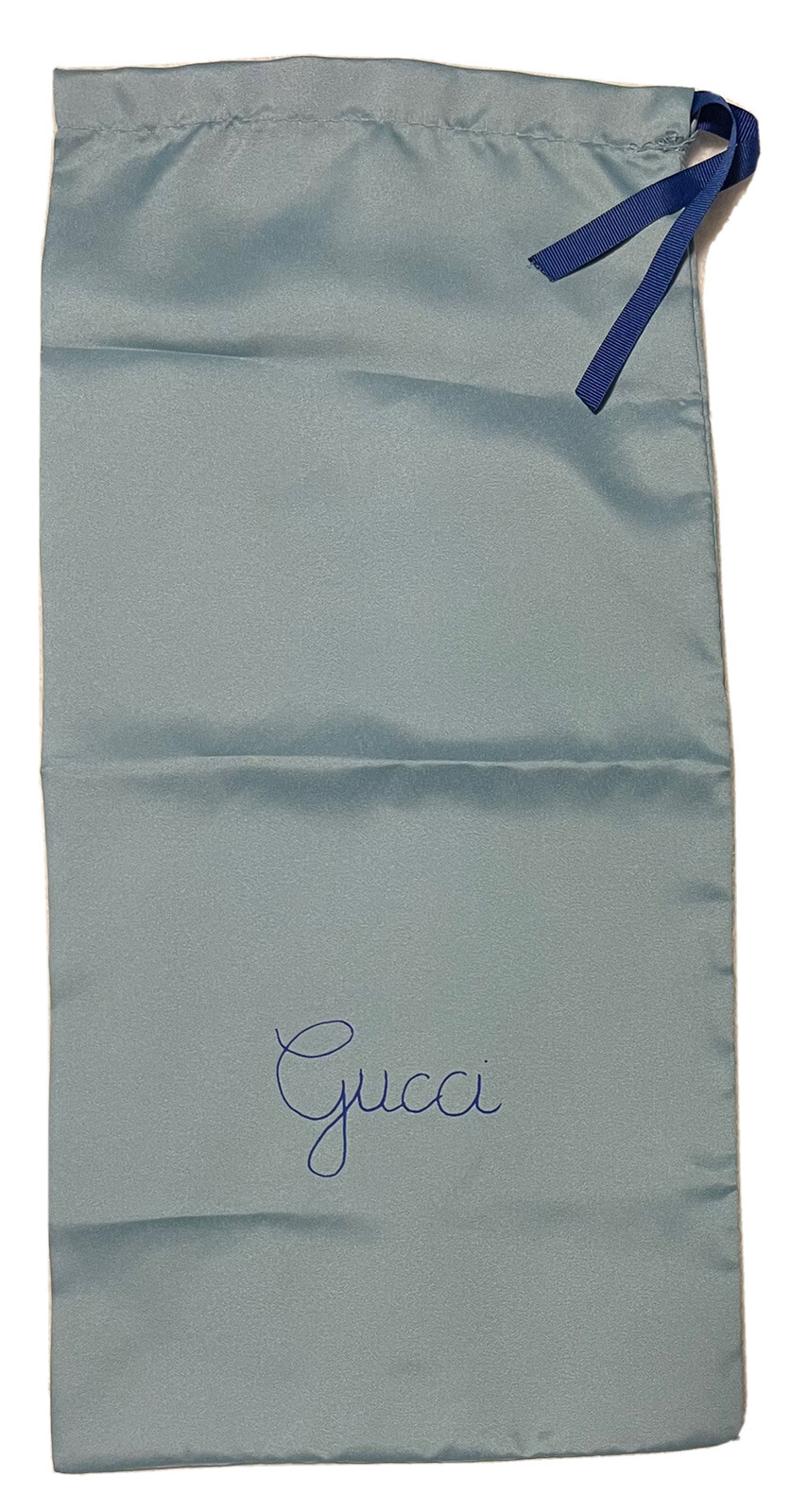GUCCI dust bag limited edition BLUE 18×8.5 inches Designer shoe dust bag silky