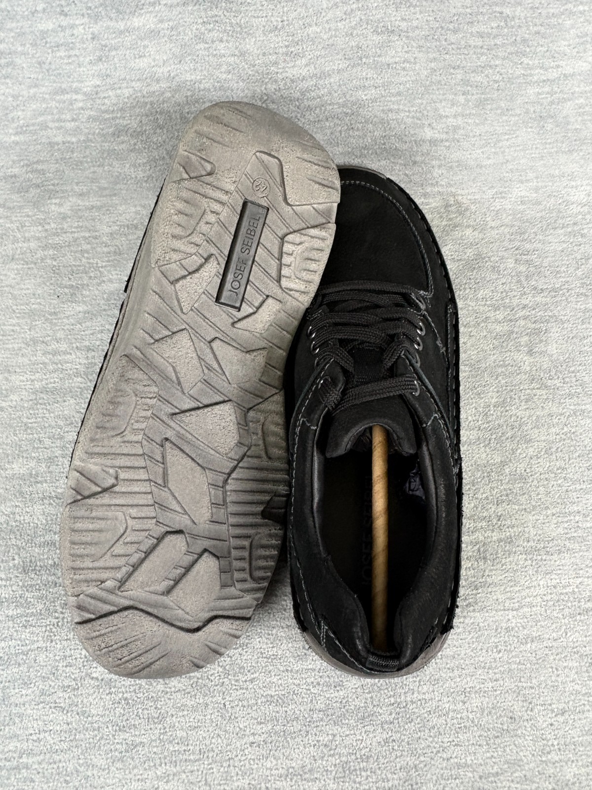 Josef Seibel Liam 01 Shoes Mens 8.5 Black Borneo Leather Cushioning Comfort 42