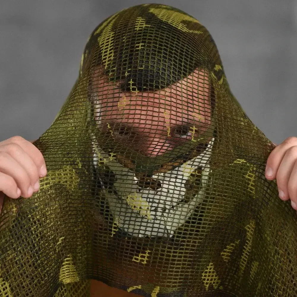 Multifunctional camouflage Scarf – Mesh made of durable cartoon fabric, size💛💙