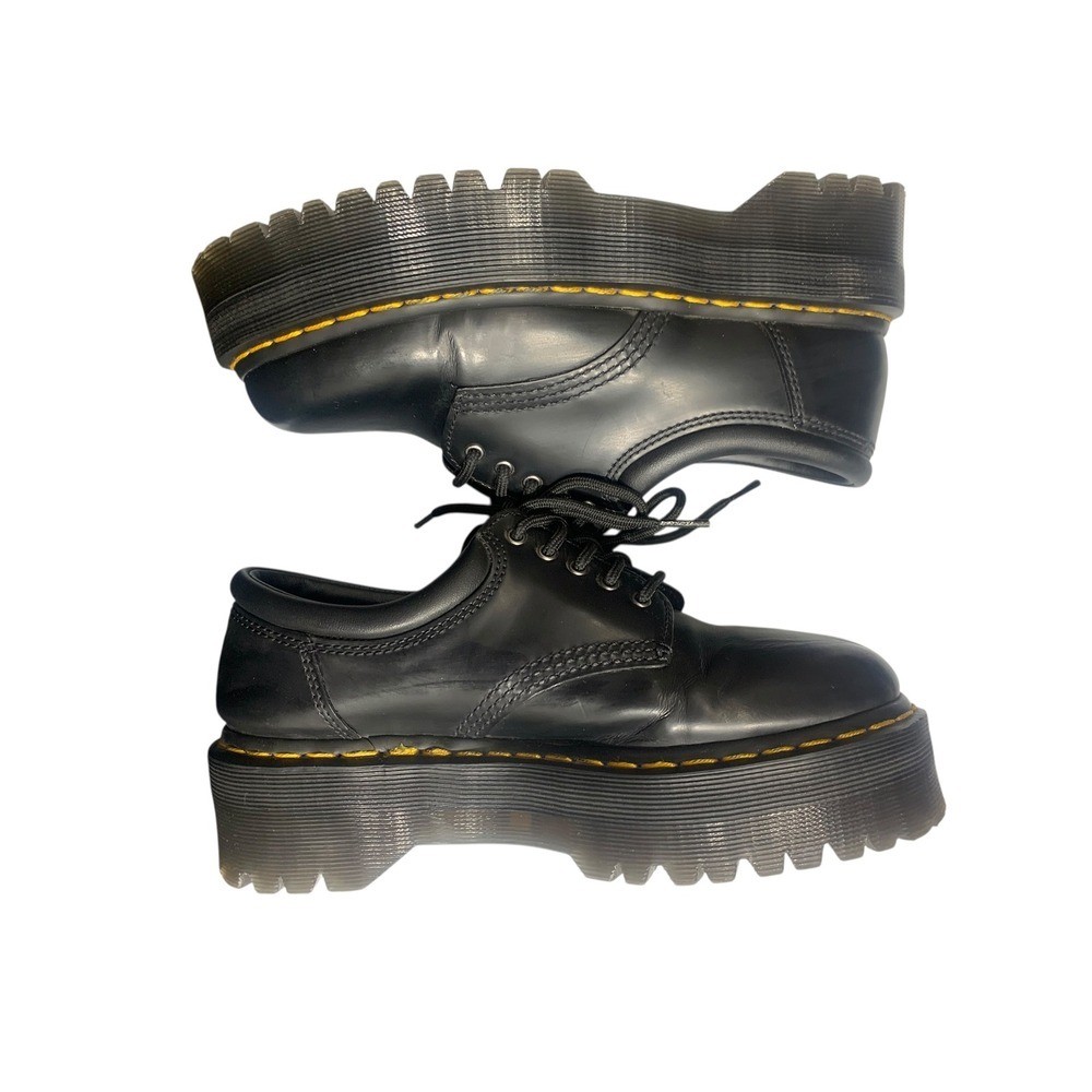 Dr Martens 8053 Quad Platform Black Leather Oxford Shoes Women’s US 7 UK 6 EU 39