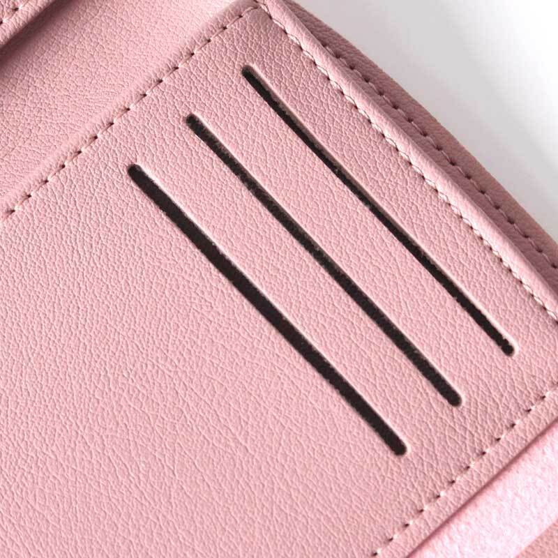 Cute Love Heart Hasp Trifold Wallet Ladies Mini Handbag Clutch Bag Coin Purse