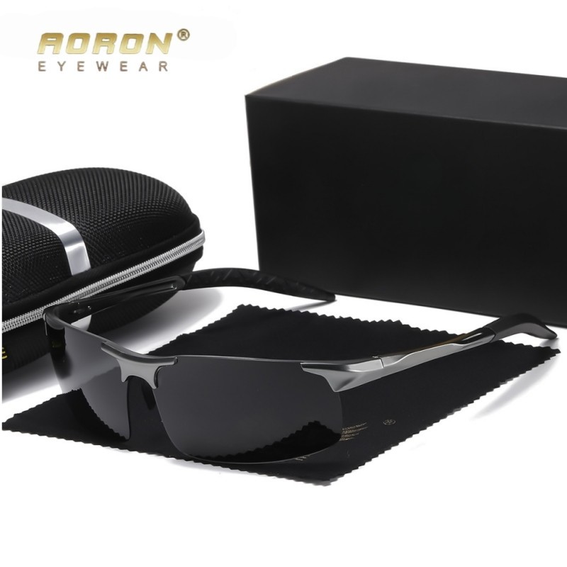Aluminum HD Polarized Photochromic Sunglasses Men Driving Sport Outdoor Glasses