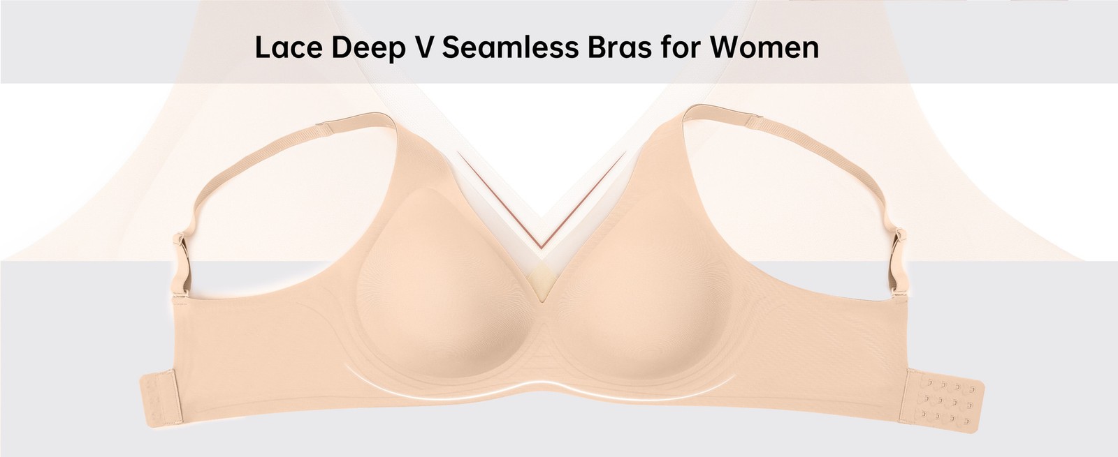 Seamless Wireless Bra 3D Jelly Strip Soft Support Minimizer Lift Anti-Sagging