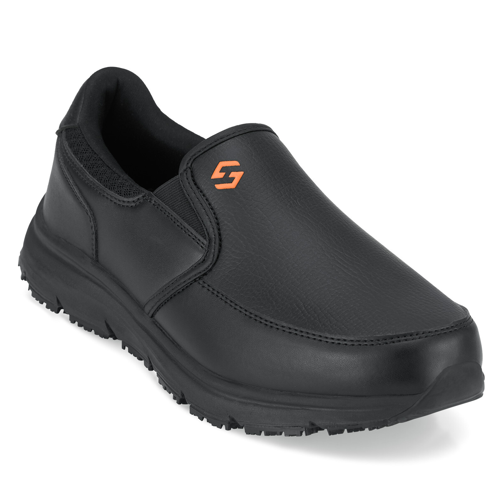 HISEA Men’s Non-Slip Shoes Slip-On Chef Shoes Water Resistant Kitchen Work Shoes