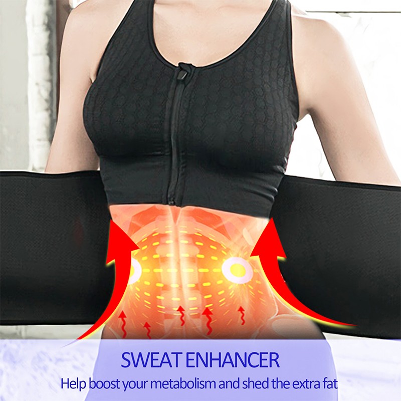 Waist Trimmer Belt Sweat Band Wrap Ab Stomach Weight Loss Fat Burner Slimming