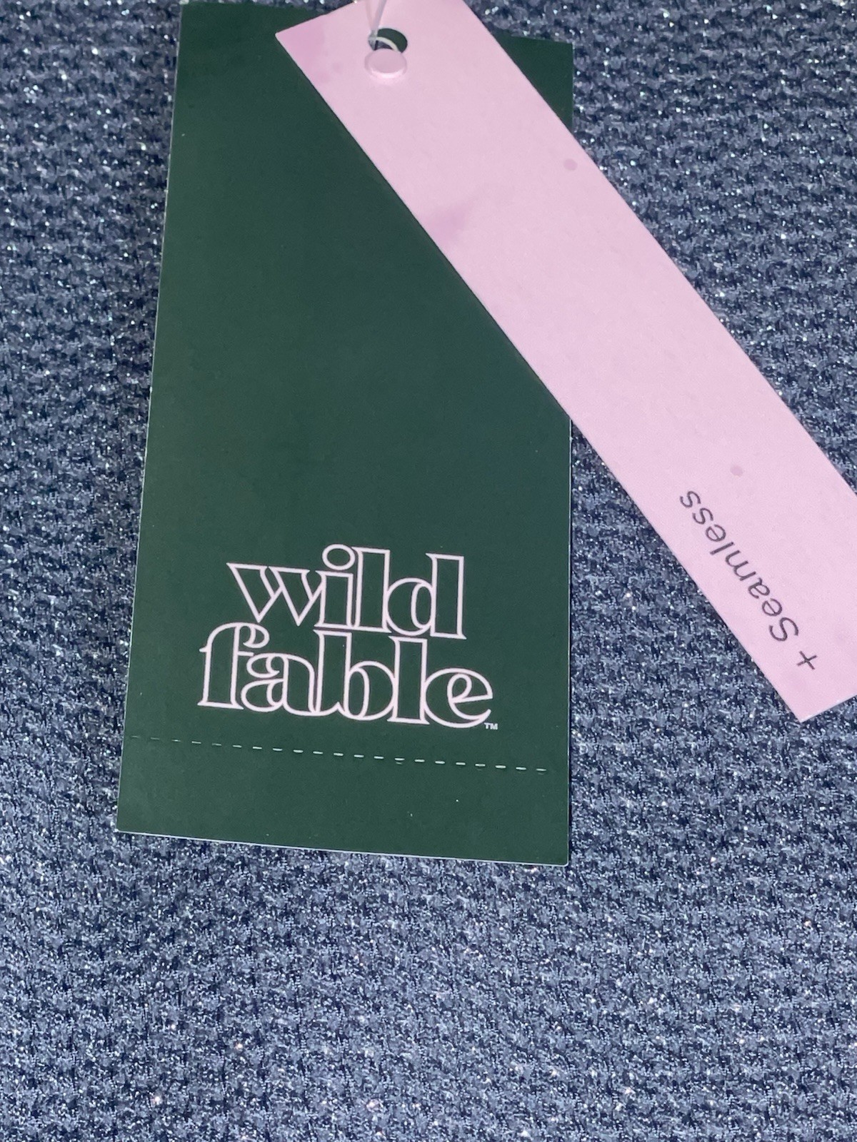 Wild Fable Women’s XXS Shimmer Dark Blue Cropped Shirt