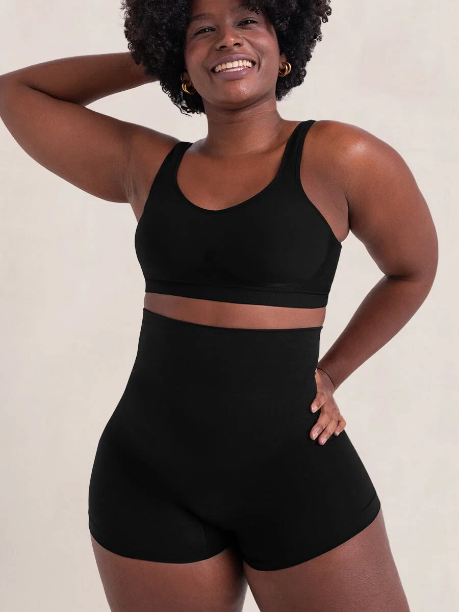 Empetua by Shapermint Women’s Size XL Black High Waisted Shaper Boyshort NWOT