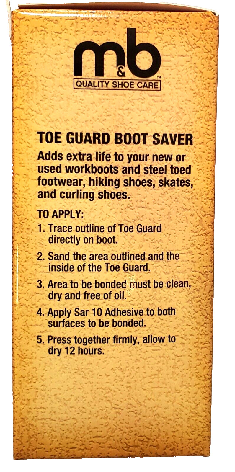 Moneysworth & Best Quality Shoe Toe Guard Boot Saver – Color Black Small 1 Pair
