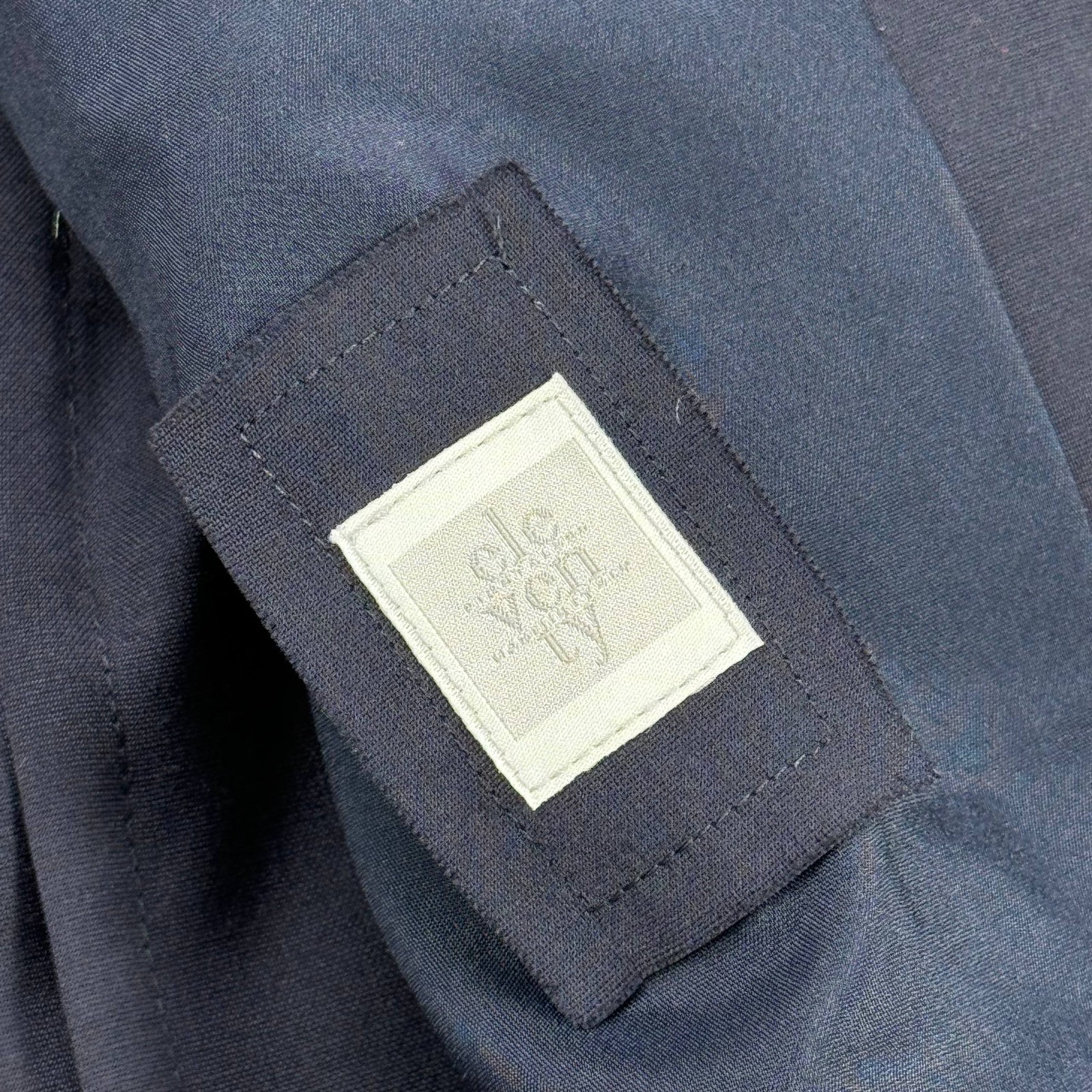 Eleventy Blazer Men’s Navy Blue Double Breasted 6 Button Double Vented Size 48