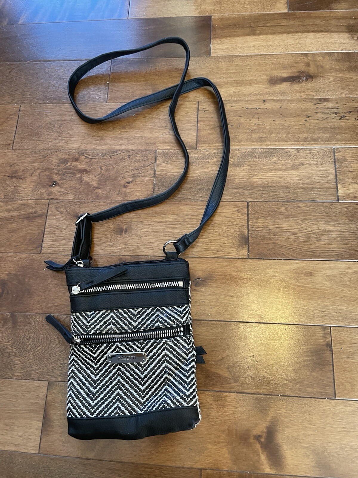 NWOT Rosetti Brown Faux Leather Crossbody / Shoulder Bag Purse 8.5 Inches By 6.5