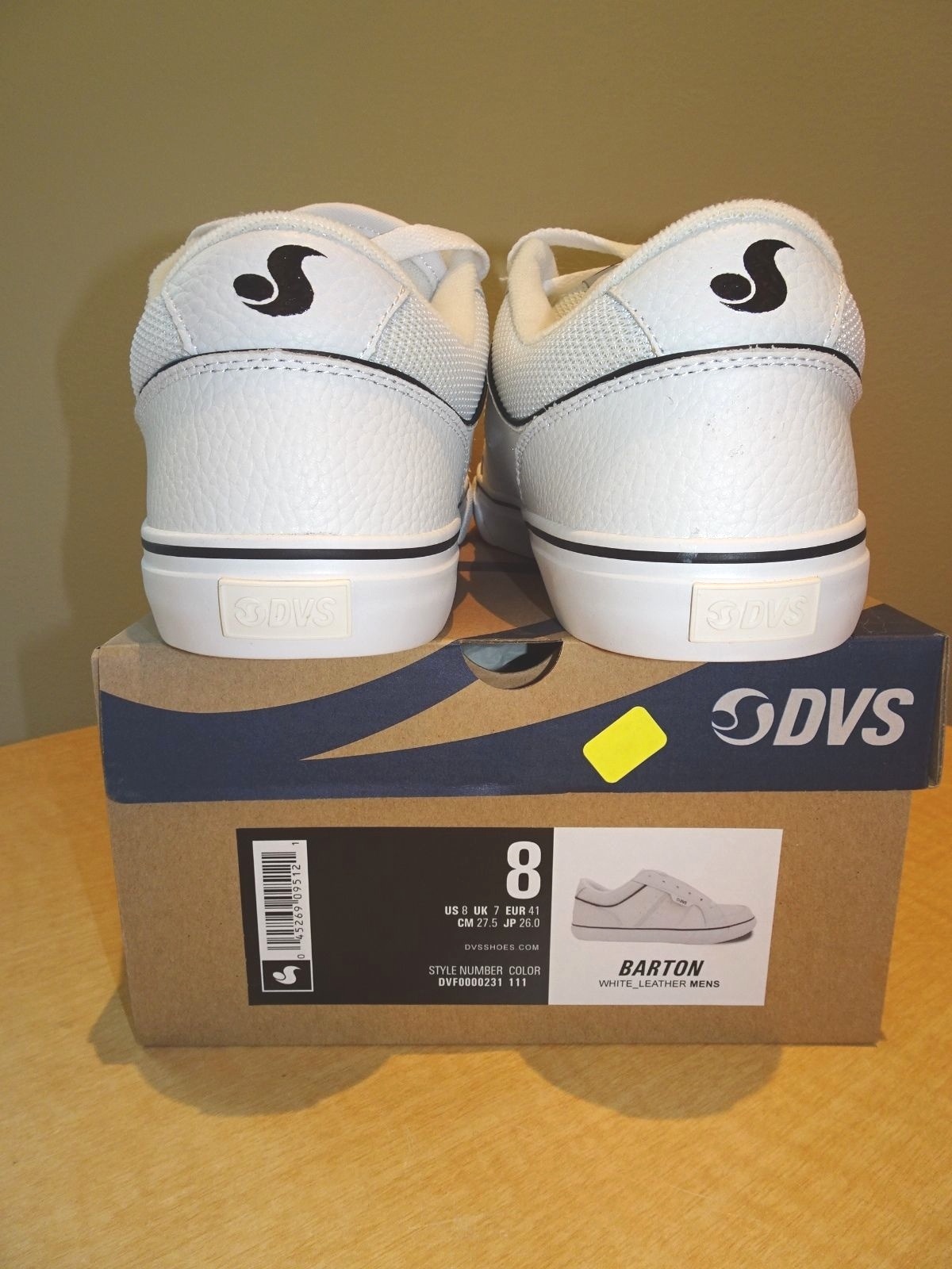 NWD Men’s DVS Barton Leather Athletic Shoe #DVF0000231 001 White –