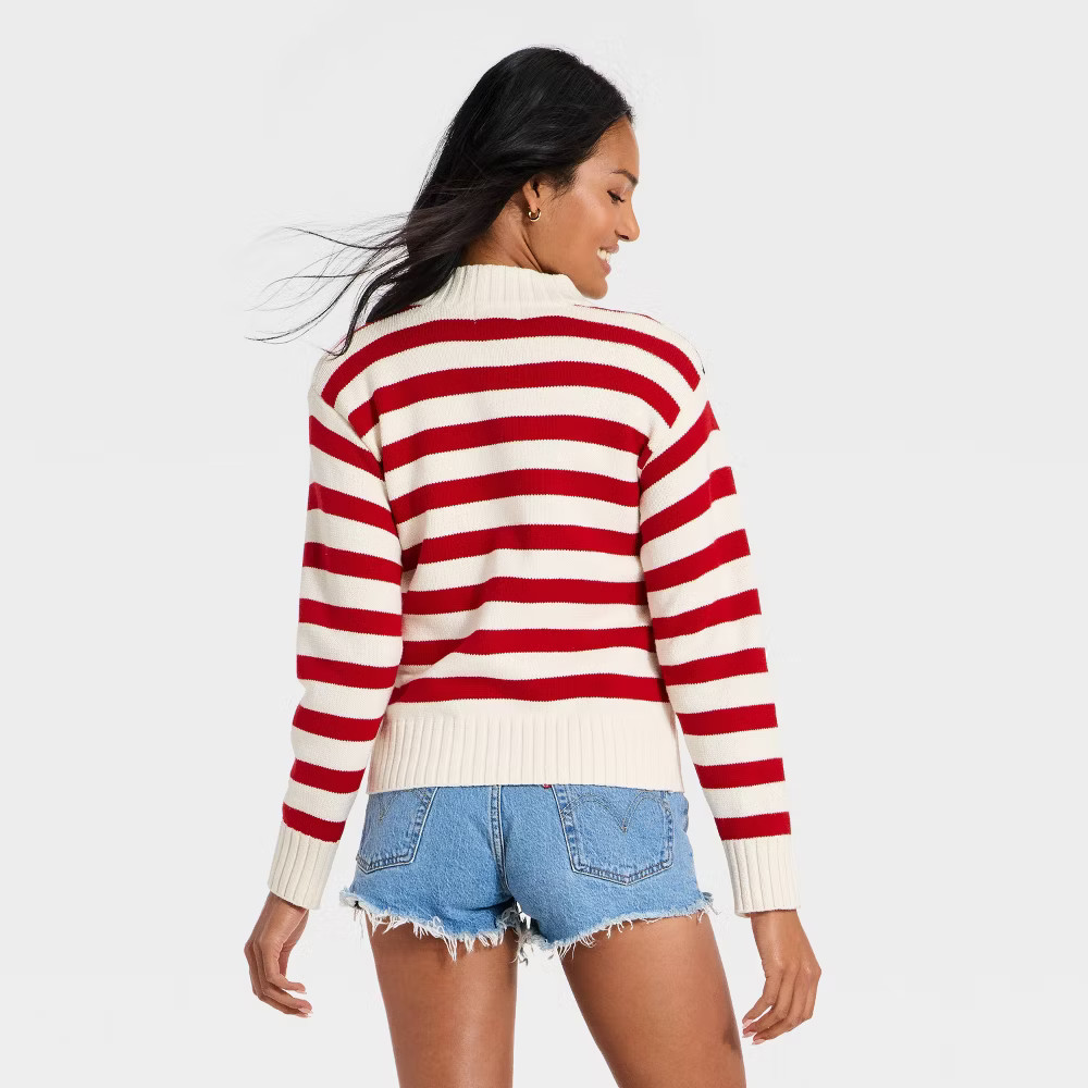 Women Americana Full Zip Cardigan – Universal Thread Cream S