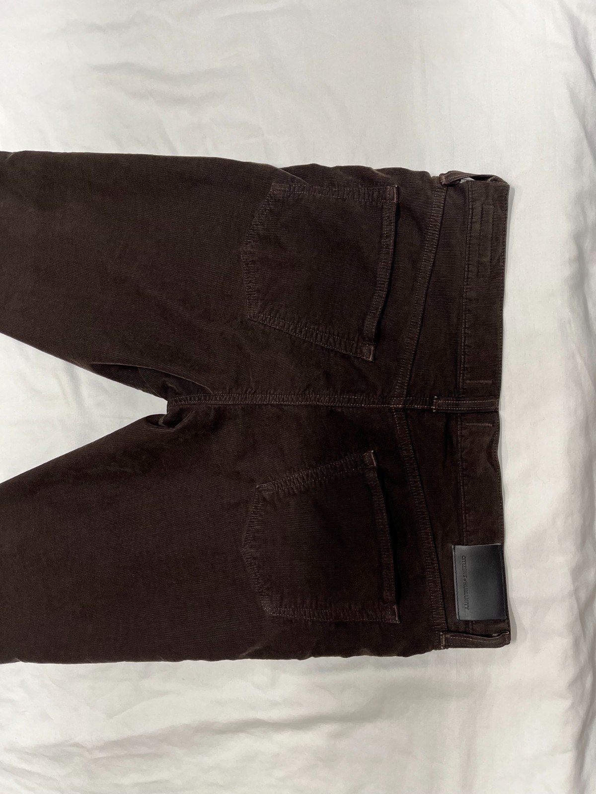 Citizens of Humanity Corduroy Pants Mens 33 Brown Made in USA