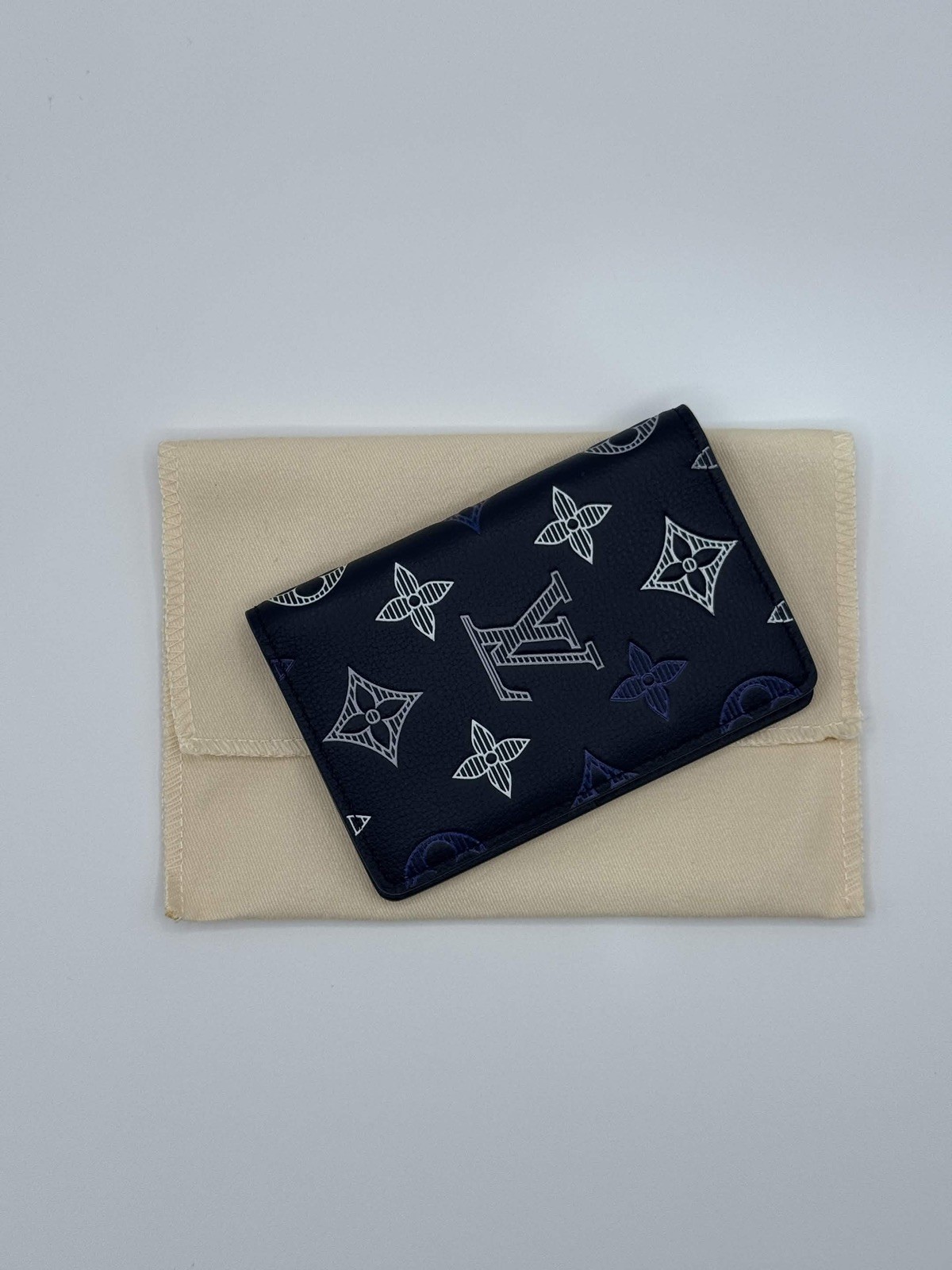 Louis Vuitton LV Pocket Organizer Wallet M29135 Navy Blue