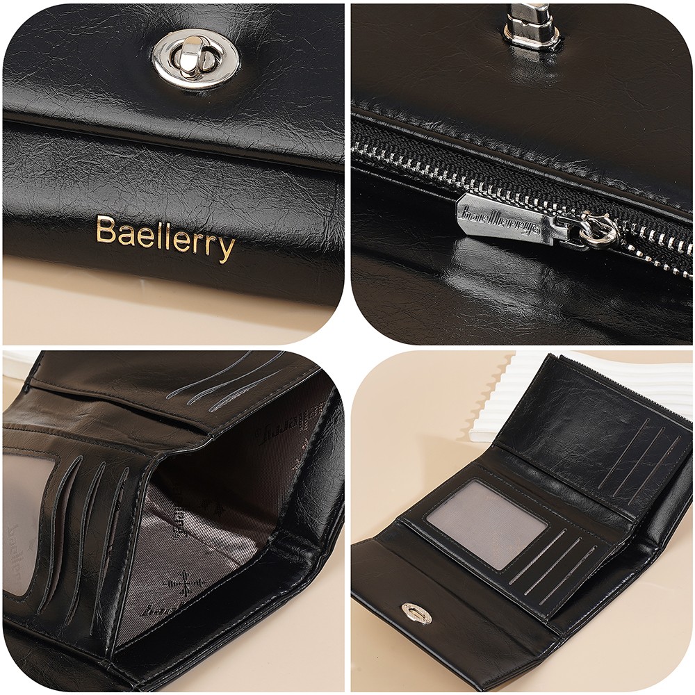 Fashion Women’s Wallets Credit Card Holder Hasp Leather Zipper Coin Pocket Purse